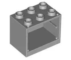 LEGO Behälter 4532 Schrank 2x3x2, hellgrau