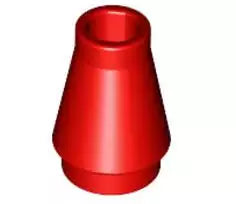 LEGO Schrägsteine 4589 Kegel 1x1 mit Noppe, rot