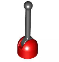 LEGO Stangen 4592c02 Schalthebel/Antenne, rot/schwarz