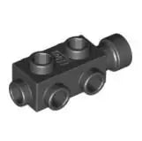 LEGO Sondersteine 4595 Stein 1x2x2/3 mit seitlichen Noppen, schwarz