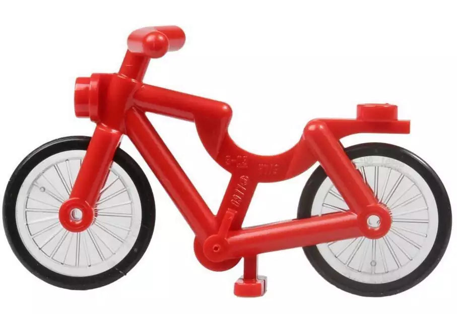 LEGO Minifigur Zubehör 4719 Fahrrad (komplett), rot