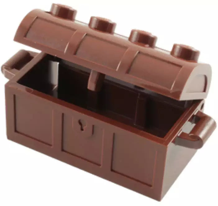 LEGO Behälter 4738ac01 Schautztruhe komplett, rotbraun