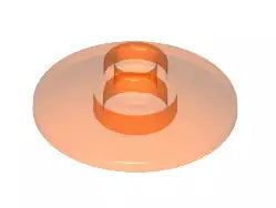 LEGO Schüssel 4740 Radar-Schüssel 2x2, transparent-neonorange