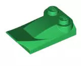 LEGO Sondersteine 47456 Bogenflügelstein 2x3x2/3 mit 2 Noppen, grün
