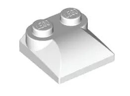 LEGO Sondersteine 47457 Stein 2x2x2/3 gekrümmt mit 2 Noppen, weiß