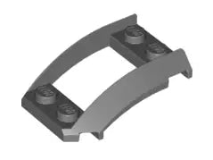 LEGO Fahrzeuge 47755 Kotflügel 4x3 mit Ausschnitt, dunkelgrau