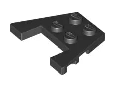 LEGO Sonderplatten 48183 Keilplatte 3x4 mit Ausschnitt, schwarz