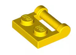 LEGO Gelenke 48336 Scharnierplatte 2x1 mit geschlossenem Griff (breit), gelb