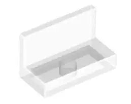 LEGO Wandelemente 4865b Paneel 1x2x1, transparent-klar