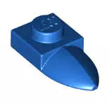 LEGO Sonderplatten 49668 Platte 1x1 mit Zahn, blau