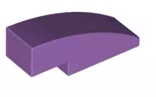 LEGO Schrägsteine 50950 Bogenstein 1x3 ohne Noppen, mittel-lavendel