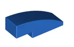 LEGO Schrägsteine 50950 Bogenstein 1x3 ohne Noppen, blau