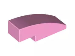LEGO Schrägsteine 50950 Bogenstein 1x3 ohne Noppen, knallpink