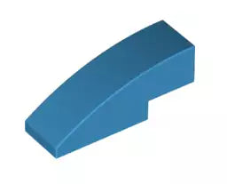 LEGO Schrägsteine 50950 Bogenstein 1x3 ohne Noppen, dunkel-azurblau