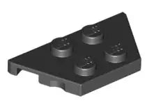 LEGO Sonderplatten 51739 Keilplatte 2x4 Rechts/Links, schwarz