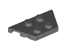 LEGO Sonderplatten 51739 Keilplatte 2x4 Rechts/Links, dunkelgrau