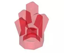 LEGO Sondersteine 52 Kristall 1x1, transparent-rot