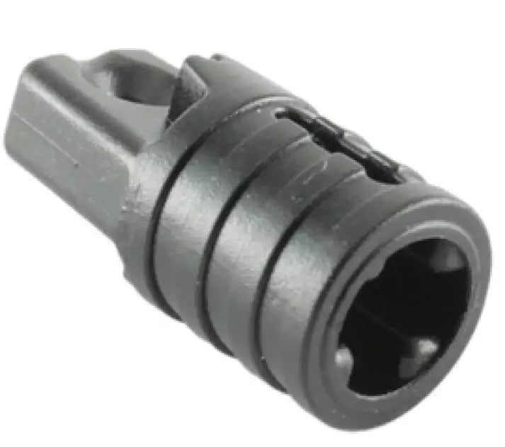LEGO Gelenke 30552 Scharnier 1x2 mit Achsloch (1 Finger, rastend), dunkelgrau