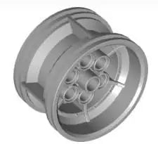 LEGO Räder und Reifen 56908 Felge 43,2 x 26mm (Achsloch), hellgrau
