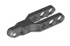 LEGO Technic 57515 Lenkhebel 6x2 mit Kugelpfanne, dunkelgrau