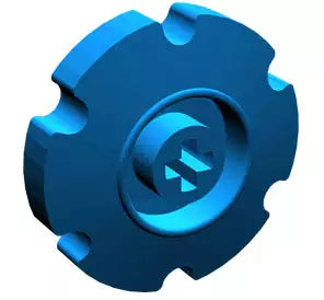 LEGO Räder und Reifen 57520 Kettenrad, klein (Achsloch), blau