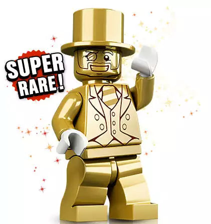 LEGO Minifiguren Serie 10  71001-17 Mister Gold Seriennummer 0906