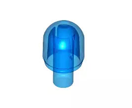 LEGO Elektrik 58176 Lichtkuppel mit Stab, transparent-dunkelblau