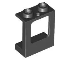 LEGO Türen und Fenster 60032 Fensterrahmen 1x2x2, schwarz
