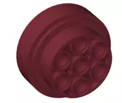 LEGO Räder und Reifen 60208 Felge/Turbine 31 x 15mm, dunkelrot