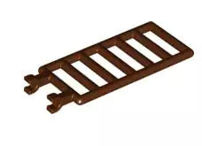 LEGO Gitter 6020 Gitter 3x7 mit Doppelclip, rotbraun