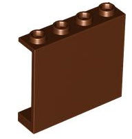 LEGO Wandelemente 60581 Paneel 1x4x3, rotbraun