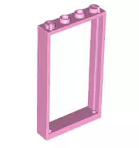 LEGO Türen und Fenster 60596 Türrahmen 1x4x6, knallpink
