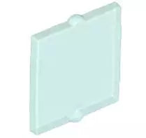LEGO Türen und Fenster 60601 Fensterglas für Rahmen 1x2x2, transparent-hellblau