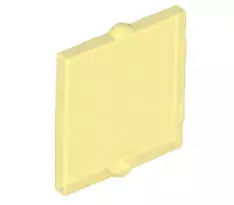 LEGO Türen und Fenster 60601 Fensterglas für Rahmen 1x2x2, transparent-gelb