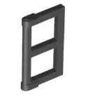 LEGO Türen und Fenster 60608 Fensterladen für Rahmen 1x4x3, schwarz