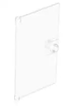 LEGO Türen und Fenster 60616 Türblatt für Rahmen 1x4x6, transparent-klar