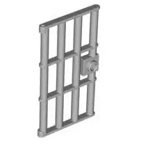 LEGO Türen und Fenster 60621 Gittertürflügel für Rahmen 1x4x6 und 2x4x6, hellgrau