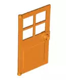 LEGO Türen und Fenster 60623 Türblatt für Rahmen 1x4x6, orange