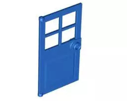LEGO Türen und Fenster 60623 Türblatt für Rahmen 1x4x6, blau