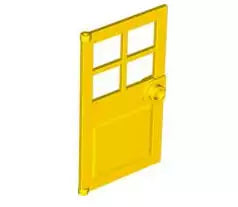 LEGO Türen und Fenster 60623 Türblatt für Rahmen 1x4x6, gelb