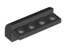 LEGO Sondersteine 6081 Bogenstein 2x4x1 1/3, schwarz