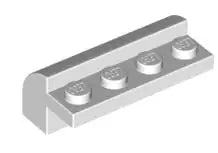 LEGO Sondersteine 6081 Bogenstein 2x4x1 1/3, weiß