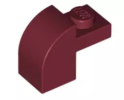 LEGO Sondersteine 6091 Bogenstein 2x1x1 1/3, dunkelrot