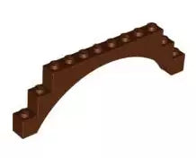 LEGO Steine 6108 Bogenstein 1x12x3, rotbraun