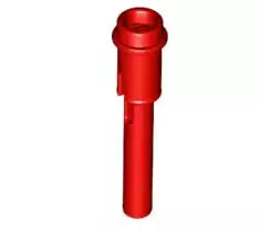 LEGO Technic 61184 Pin 1/2 mit Stange 2L, rot