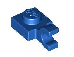 LEGO Sonderplatten 61252 Platte 1x1 mit Clip (waagrecht), blau
