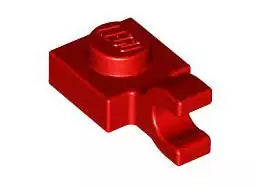LEGO Sonderplatten 61252 Platte 1x1 mit Clip (waagrecht), rot