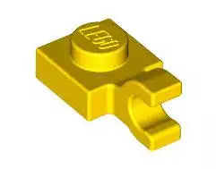 LEGO Sonderplatten 61252 Platte 1x1 mit Clip (waagrecht), gelb