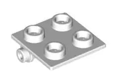 LEGO Gelenke 6134 Scharnierplatte 2x2 (dünn), weiß