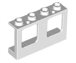 LEGO Türen und Fenster 61345 Fensterrahmen 1x4x2, weiß
